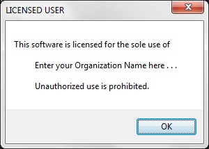 Licensed User notification